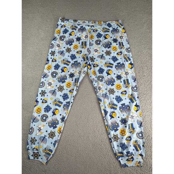 PJ Place Pajama Set Womens XXL 2XL Jewish Hanukkah Sleepwear Loungewear 2-Pc NWT - Picture 6 of 10